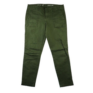 Khakis by Gap Women's Skinny Mini Size 8 Olive Army Green Low Rise Stretch